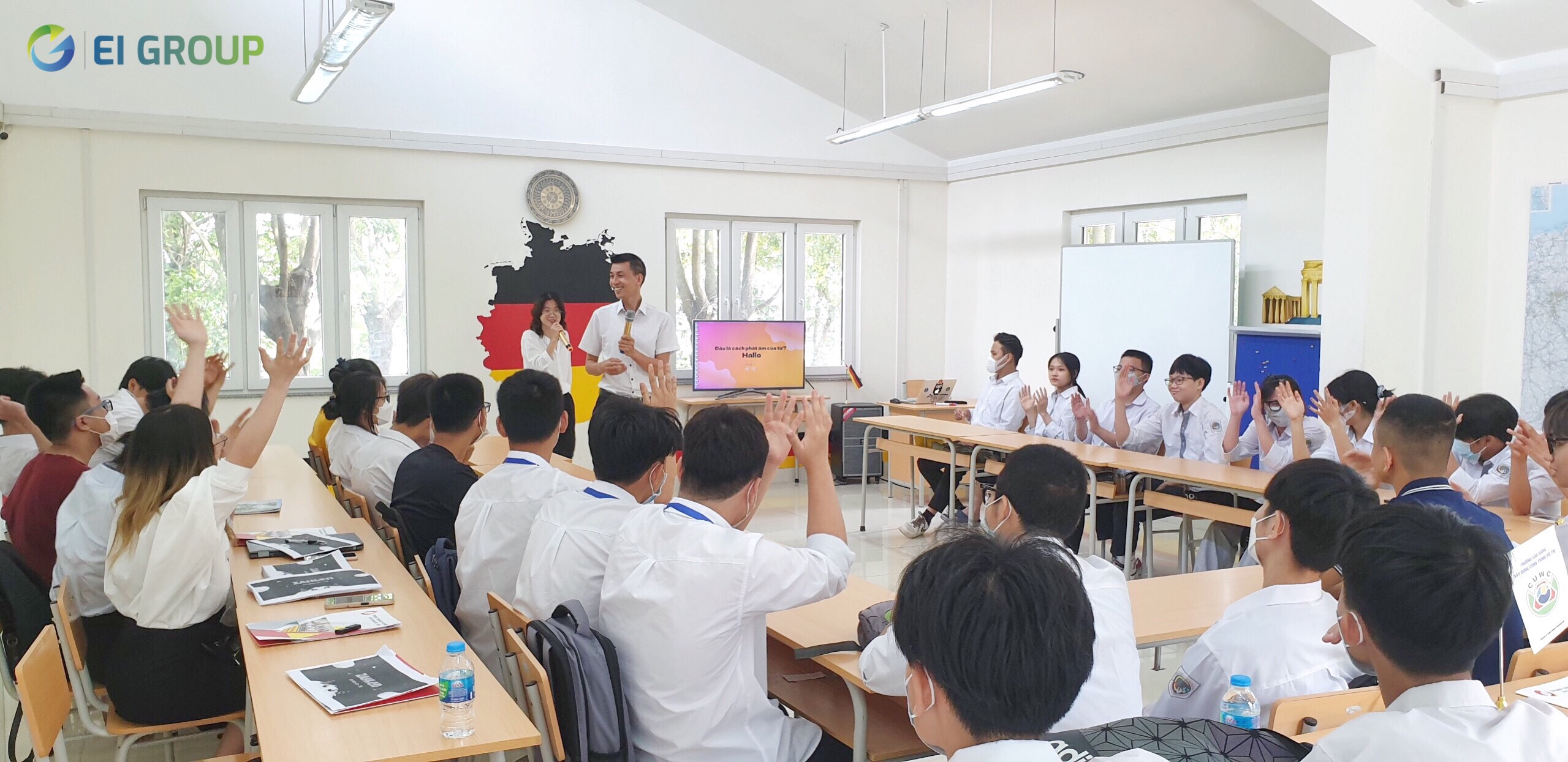 Hiện EI Group là đơn vị đang triển khai các khóa tiếng Đức online và offline, có phí và miễn phí giúp bạn nhanh chóng thành thạo tiếng Đức
