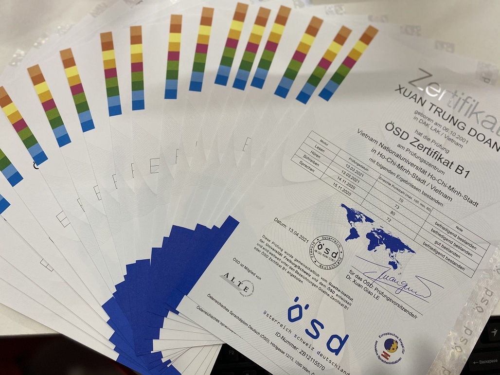 Bằng B1 tiếng Đức có khó không?