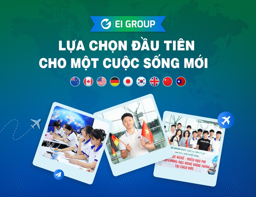 Trong danh sách các trung tâm học tiếng Đức tại Hà Nội, EI Group nổi bật với mô hình đào tạo chuyên biệt dành cho học viên có định hướng du học nghề Đức