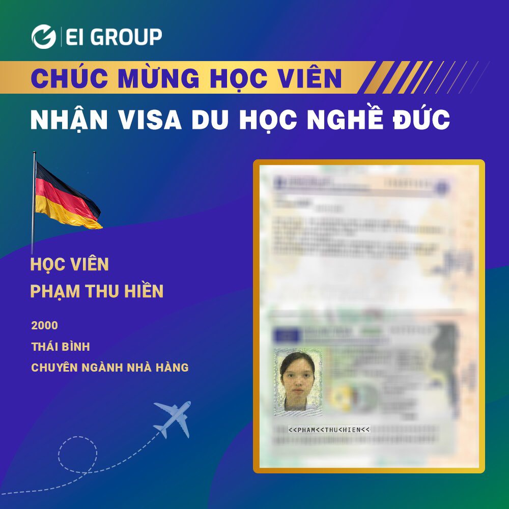 VISA DU HỌC NGHỀ ĐỨC: THỎA SỨC BAY XA CÙNG EI GROUP