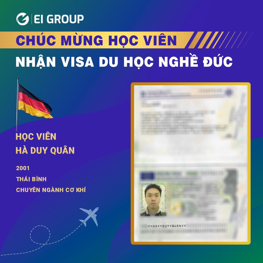 VISA DU HỌC NGHỀ ĐỨC: THỎA SỨC BAY XA CÙNG EI GROUP