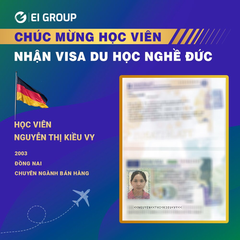 VISA DU HỌC NGHỀ ĐỨC: THỎA SỨC BAY XA CÙNG EI GROUP