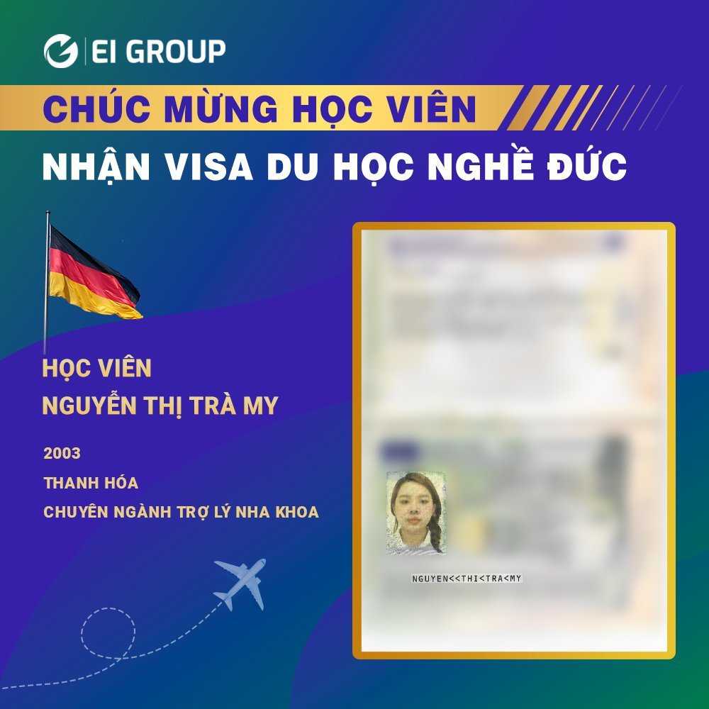VISA DU HỌC NGHỀ ĐỨC ĐÃ CÓ TRONG TAY - HỌC VIÊN EI KHỞI ĐẦU GIẤC MƠ RẠNG NGỜI