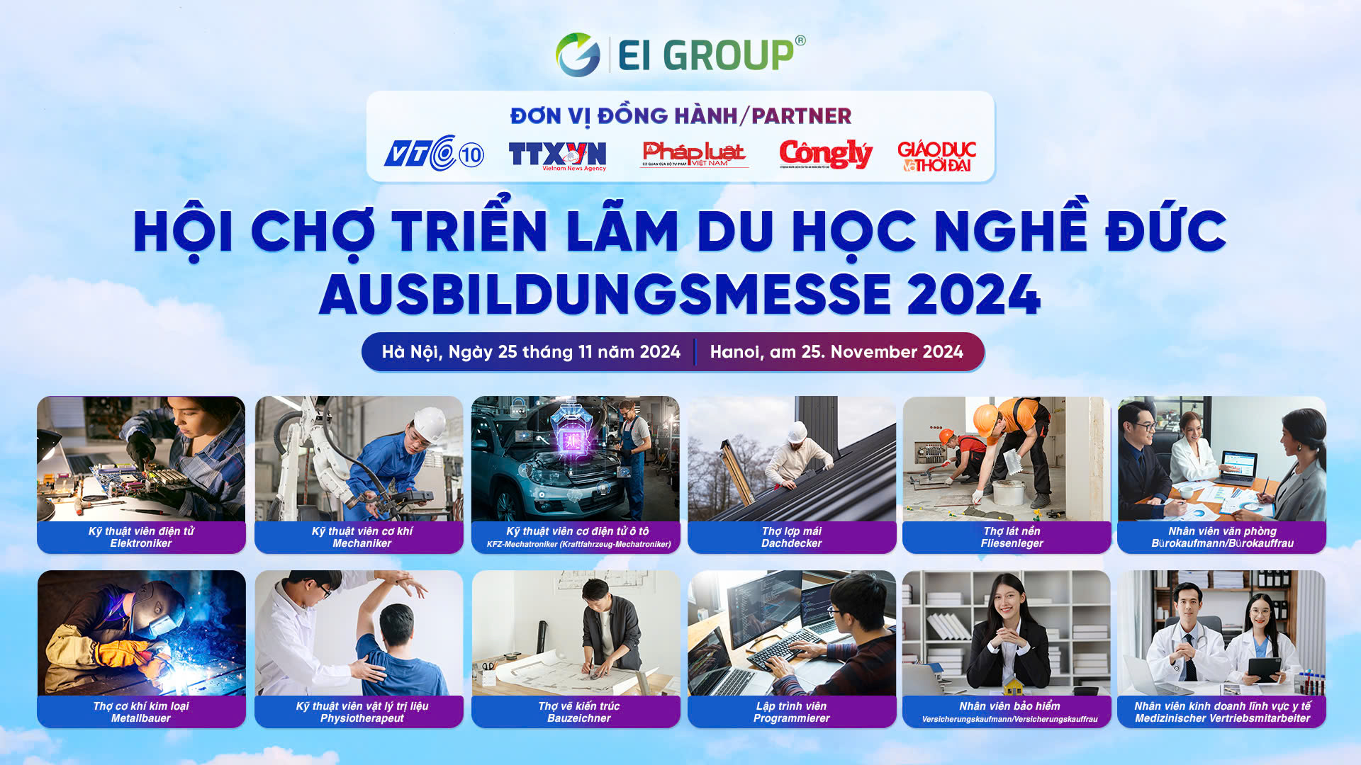 HỘI CHỢ TRIỂN LÃM DU HỌC NGHỀ ĐỨC AUSBILDUNGSMESSE 2024: “ĐỊNH HƯỚNG NGHỀ NGHIỆP TOÀN CẦU”