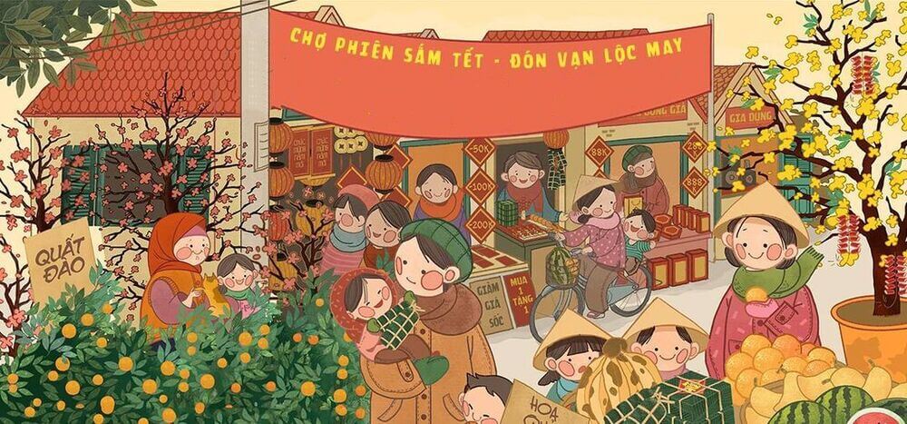 từ vựng các món ăn ngày Tết Việt Nam bằng tiếng Hàn 1