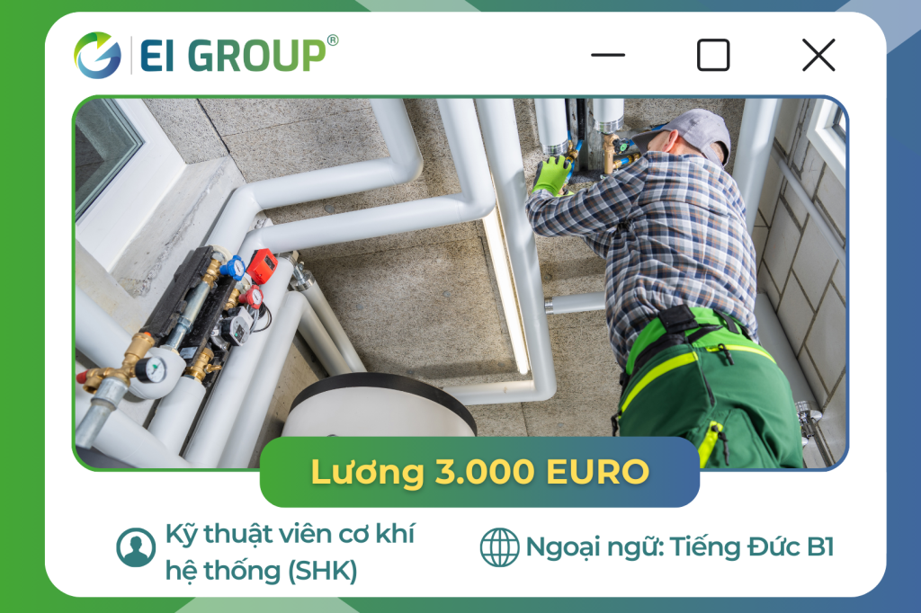 Kỹ thuật viên cơ khí hệ thống (SHK)