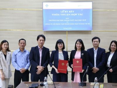 Lễ ký kết hợp tác giữa Tập đoàn EI Group và trường Đại học Ngoại ngữ