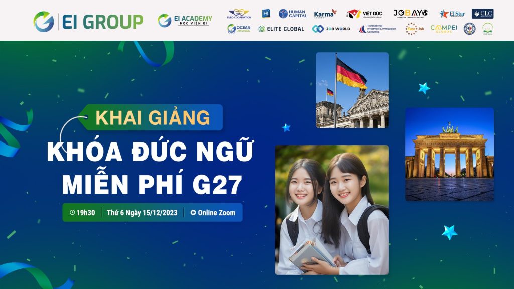 BIẾN ƯỚC MƠ THÀNH SỰ THẬT TẠI LỄ KHAI GIẢNG ĐỨC NGỮ MIỄN PHÍ G27