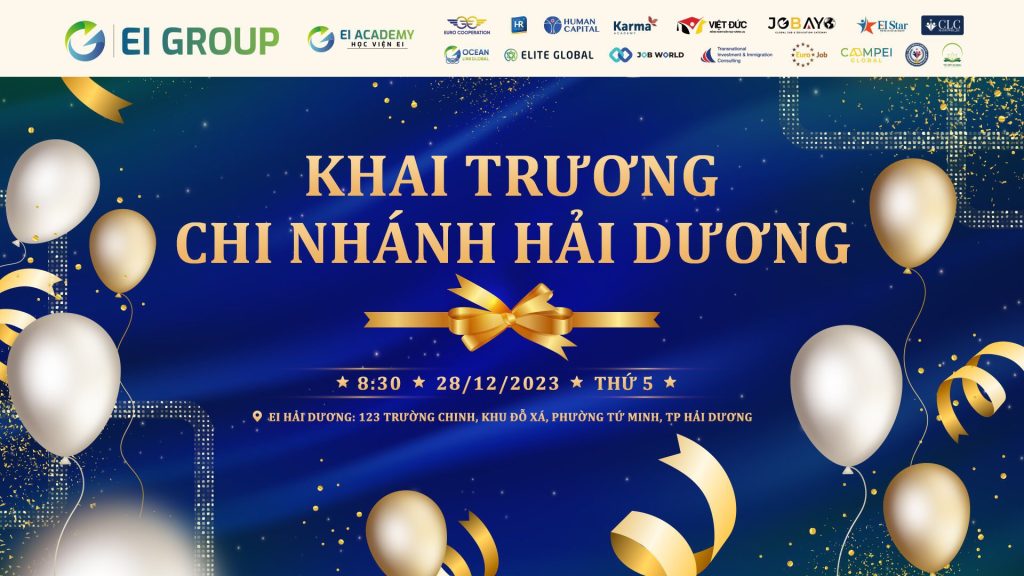EI GROUP KHAI TRƯƠNG CHI NHÁNH/HỌC VIỆN HẢI DƯƠNG VÀ TỔ CHỨC LỄ KHAI GIẢNG KHÓA ĐỨC NGỮ EHD01|EI GROUP KHAI TRƯƠNG CHI NHÁNH/HỌC VIỆN HẢI DƯƠNG VÀ TỔ CHỨC LỄ KHAI GIẢNG KHÓA ĐỨC NGỮ EHD01