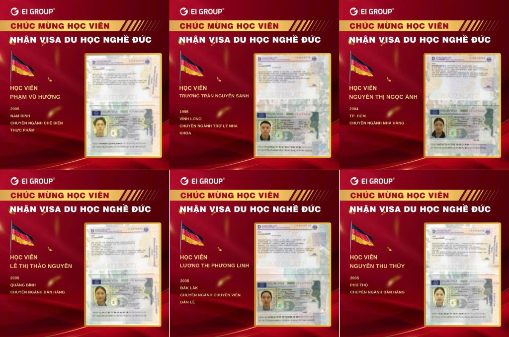 visa du học nghề đức tháng 7